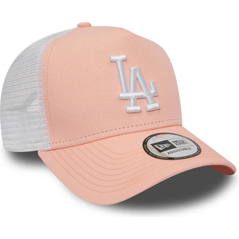 czapki-curva-roz-snapback-league-essential-a-frame-los-angeles-dodgers-mlb-new-era