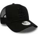 czapka-trucker-czarna-z-czarnym-logo-league-essential-a-frame-los-angeles-dodgers-mlb-new-era