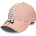 czapki-curva-roz-tasma-regulowana-9forty-league-essential-los-angeles-dodgers-mlb-new-era