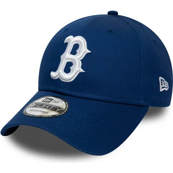 czapki-curva-niebieski-tasma-regulowana-9forty-league-essential-boston-red-sox-mlb-new-era