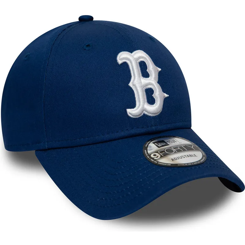 czapki-curva-niebieski-tasma-regulowana-9forty-league-essential-boston-red-sox-mlb-new-era