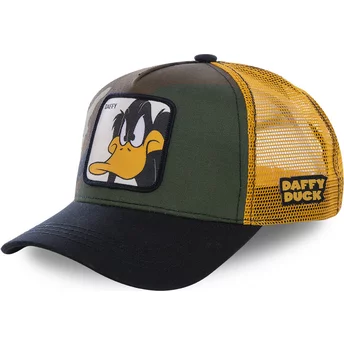 Czapka trucker kamuflaż, żółta i czarna Kaczor Daffy DAF4 Looney Tunes Capslab