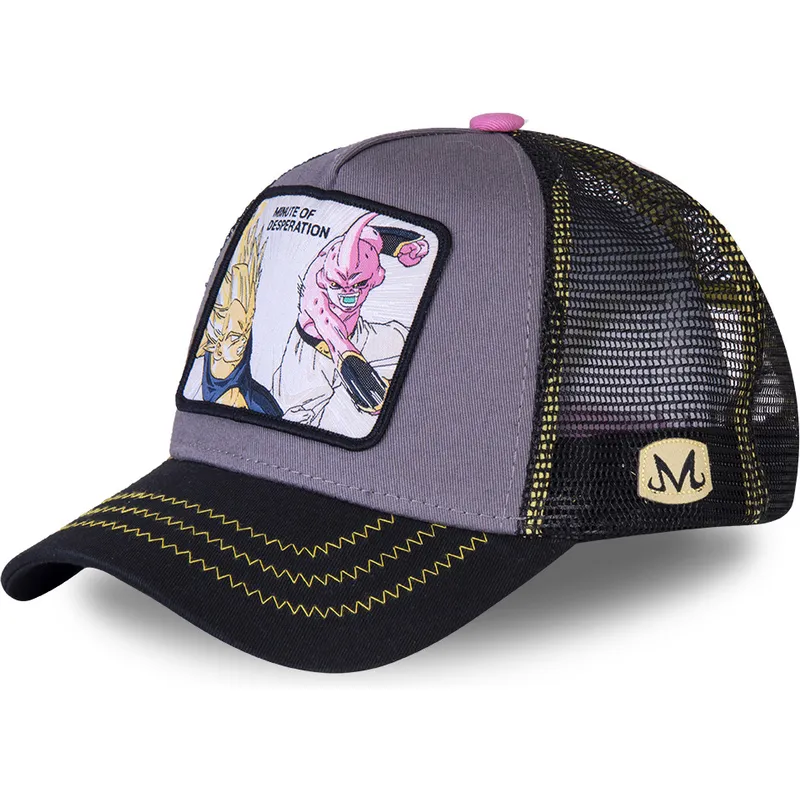 czapki-curva-szary-snapback-vegeta-vs-kid-buu-dragon-ball-capslab