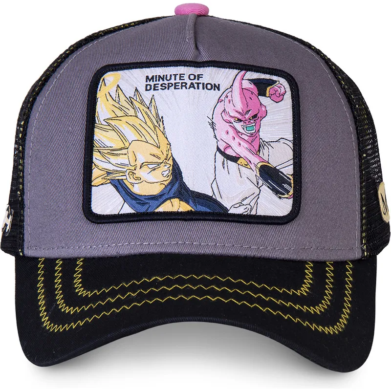 czapki-curva-szary-snapback-vegeta-vs-kid-buu-dragon-ball-capslab