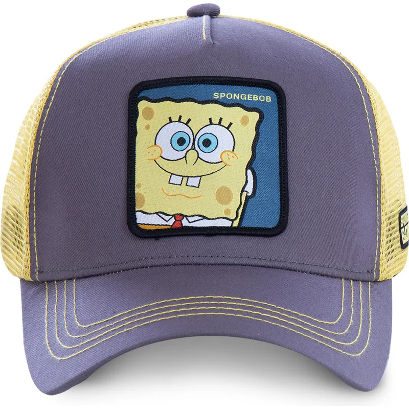 czapki-curva-szary-snapback-spongebob-spongebob-capslab czapki-curva-szary-snapback-spongebob-spongebob-capslab