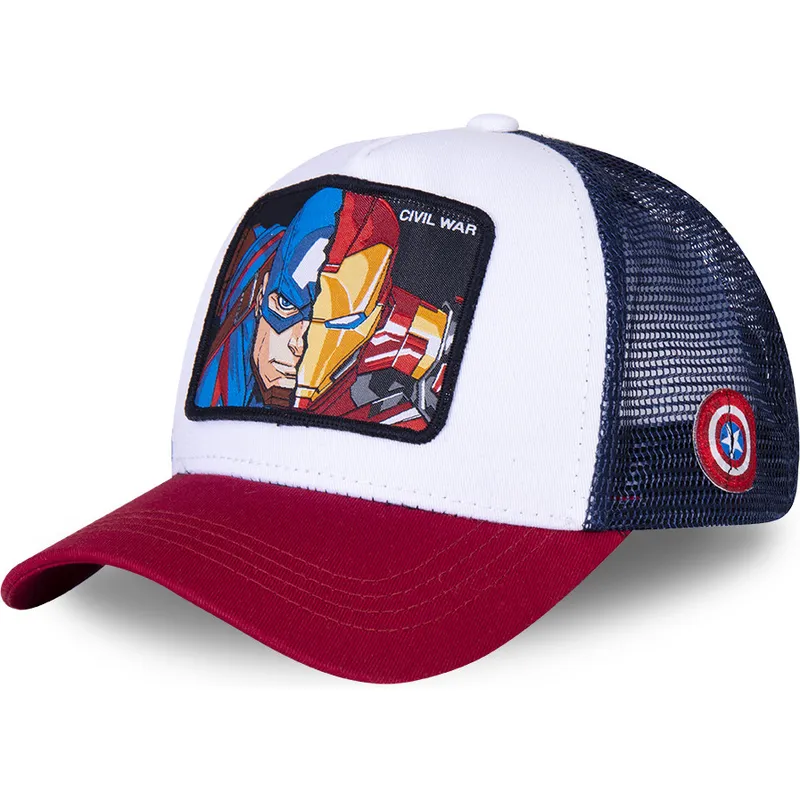 czapki-curva-bialy-snapback-kapitan-ameryka-i-iron-man-marvel-comics-capslab