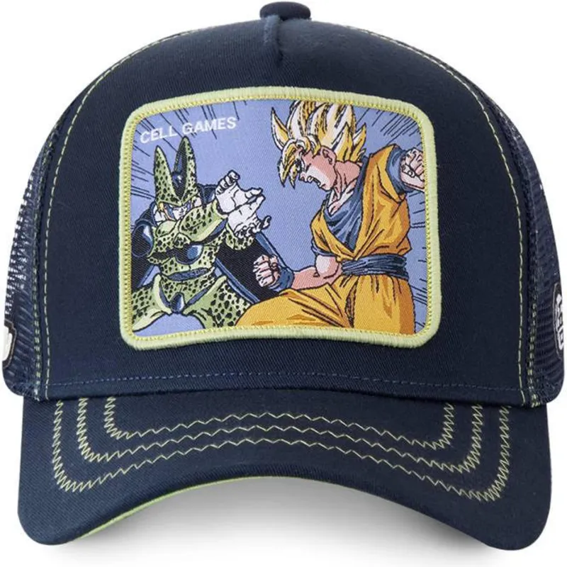 czapki-curva-granatowy-snapback-cell-vs-goku-dragon-ball-capslab