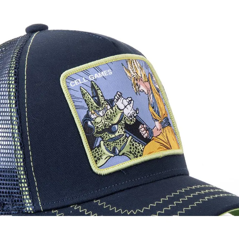 czapki-curva-granatowy-snapback-cell-vs-goku-dragon-ball-capslab