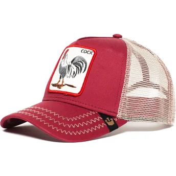 czerwona-czapka-trucker-z-kogutem-rooster-od-goorin-bros