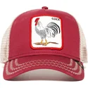 czerwona-czapka-trucker-z-kogutem-rooster-od-goorin-bros