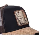 czarna-i-brazowa-czapka-trucker-z-korkowym-daszkiem-groot-gro4-marvel-comics-od-capslab