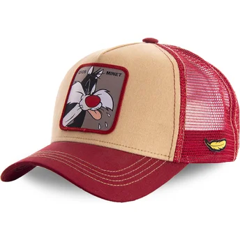 czapka-trucker-pomaranczowo-czerwona-silvestre-loomin2-looney-tunes-od-capslab