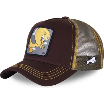 czapki-curva-brazowy-snapback-tweety-looney-tunes-capslab