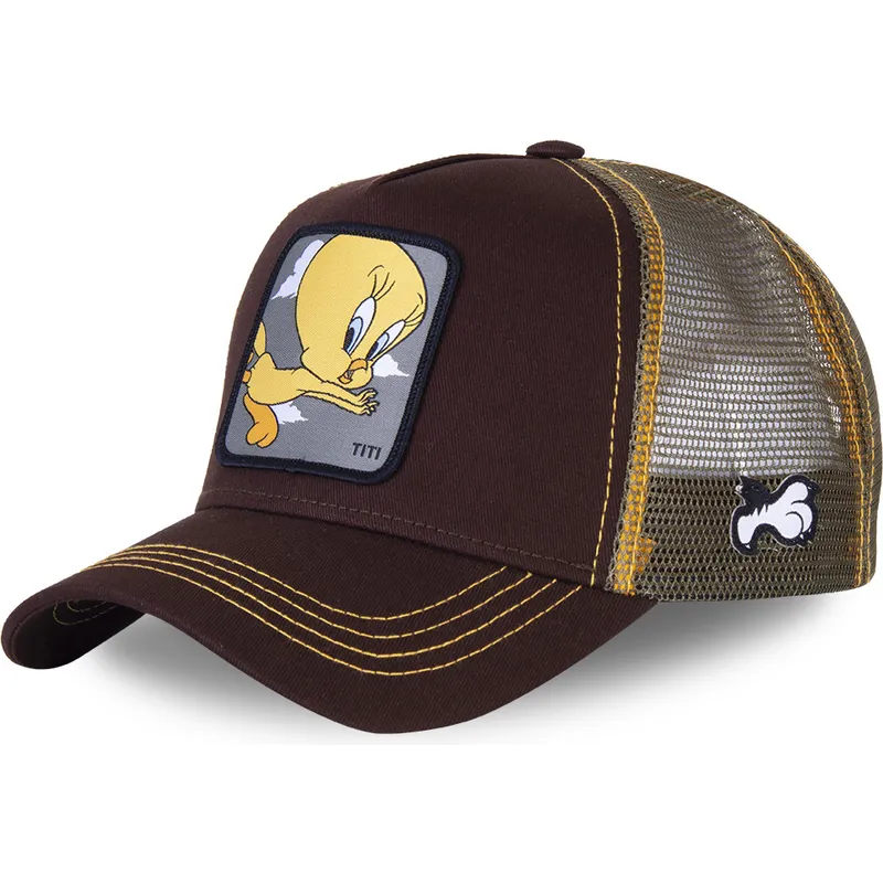 czapki-curva-brazowy-snapback-tweety-looney-tunes-capslab czapki-curva-brazowy-snapback-tweety-looney-tunes-capslab