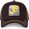 czapki-curva-brazowy-snapback-tweety-looney-tunes-capslab