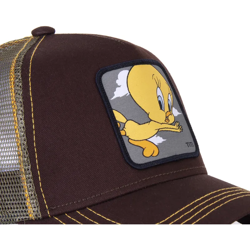 czapki-curva-brazowy-snapback-tweety-looney-tunes-capslab czapki-curva-brazowy-snapback-tweety-looney-tunes-capslab