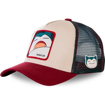 czapka-trucker-bezowa-niebieska-i-czerwona-snorlax-sno2-pokemon-od-capslab