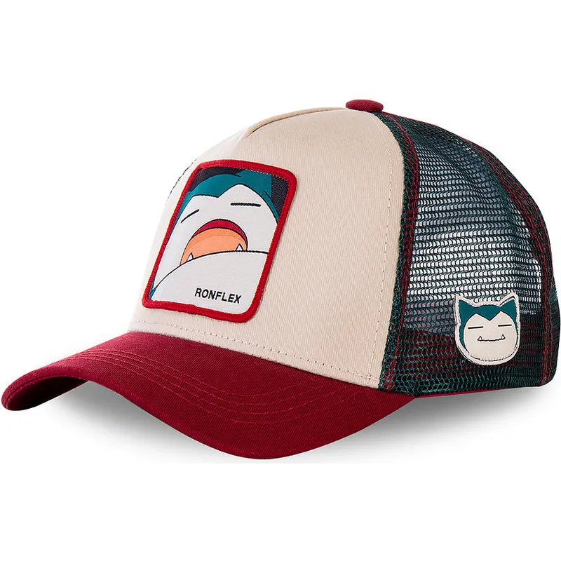 czapki-curva-bezowy-snapback-snorlax-pokemon-capslab czapki-curva-bezowy-snapback-snorlax-pokemon-capslab