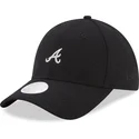 czapki-curva-czarny-tasma-regulowana-9forty-melton-atlanta-braves-mlb-new-era