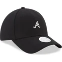 czapki-curva-czarny-tasma-regulowana-9forty-melton-atlanta-braves-mlb-new-era