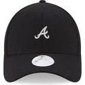 czapki-curva-czarny-tasma-regulowana-9forty-melton-atlanta-braves-mlb-new-era