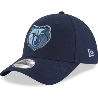 Wyginięta czapka niebieska z regulacją 9FORTY The League Memphis Grizzlies NBA New Era