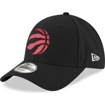 Wyginięta czapka czarna z logo czerwona z regulacją 9FORTY The League Tzłotynto Raptors NBA New Era
