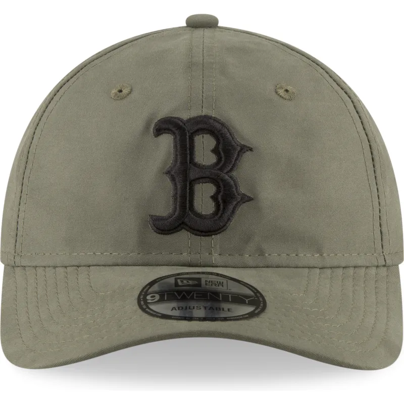 czapki-curva-zielony-tasma-regulowana-9twenty-nylon-packable-boston-red-sox-mlb-new-era