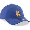 czapki-curva-niebieski-tasma-regulowana-dorado-9twenty-nylon-packable-los-angeles-dodgers-mlb-new-era