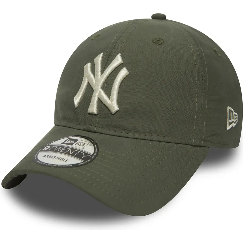 czapki-curva-zielony-tasma-regulowana-9twenty-nylon-packable-new-york-yankees-mlb-new-era