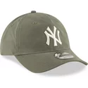 wyginieta-czapka-zielona-z-regulacja-9twenty-nylon-packable-new-york-yankees-mlb-new-era