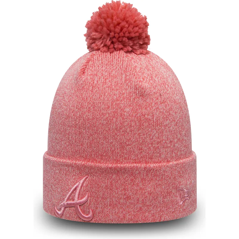 czapki-pompon-roz-cuff-knit-essential-bobble-atlanta-braves-mlb-new-era czapki-pompon-roz-cuff-knit-essential-bobble-atlanta-braves-mlb-new-era