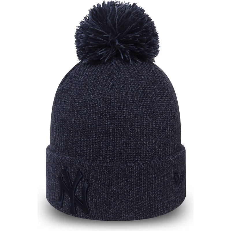 czapki-pompon-niebieski-cuff-knit-marl-bobble-new-york-yankees-mlb-new-era czapki-pompon-niebieski-cuff-knit-marl-bobble-new-york-yankees-mlb-new-era