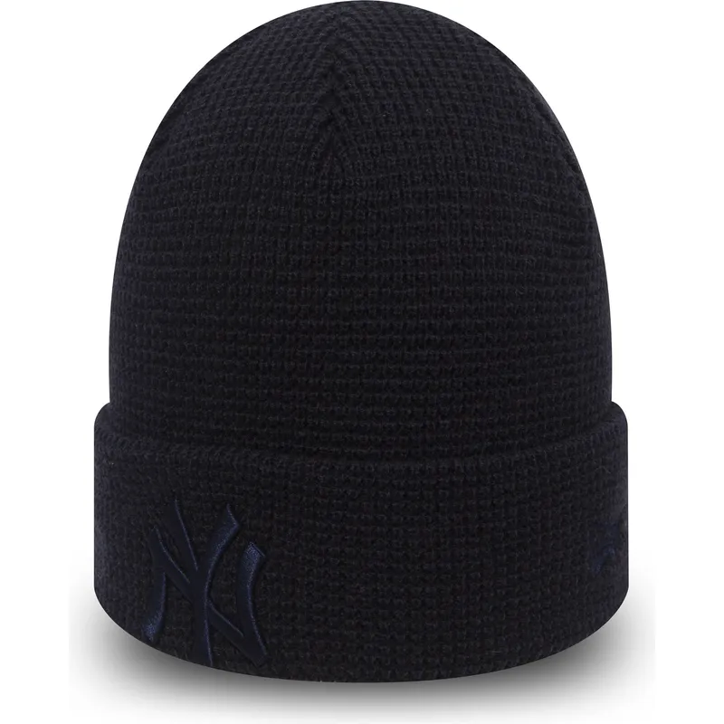 czapki-granatowy-cuff-knit-essential-waffle-new-york-yankees-mlb-new-era