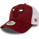 czapki-curva-czerwony-tasma-regulowana-trucker-shadow-tech-a-frame-chicago-bulls-nba-new-era