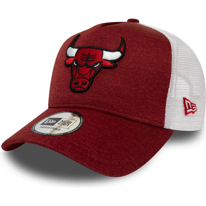 czapki-curva-czerwony-tasma-regulowana-trucker-shadow-tech-a-frame-chicago-bulls-nba-new-era