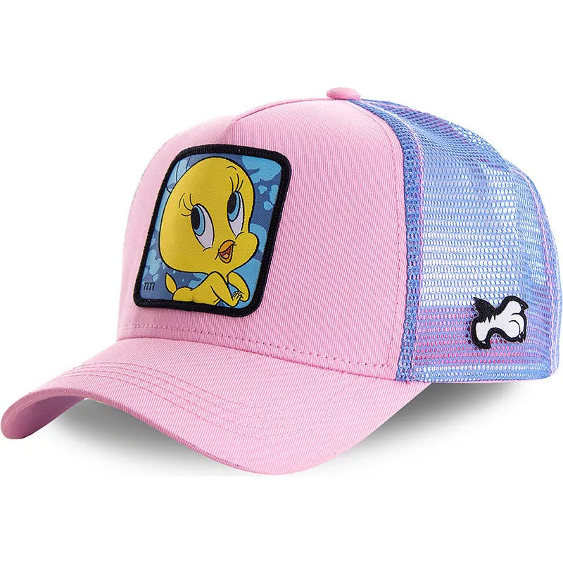 czapki-curva-roz-snapback-tweety-looney-tunes-capslab