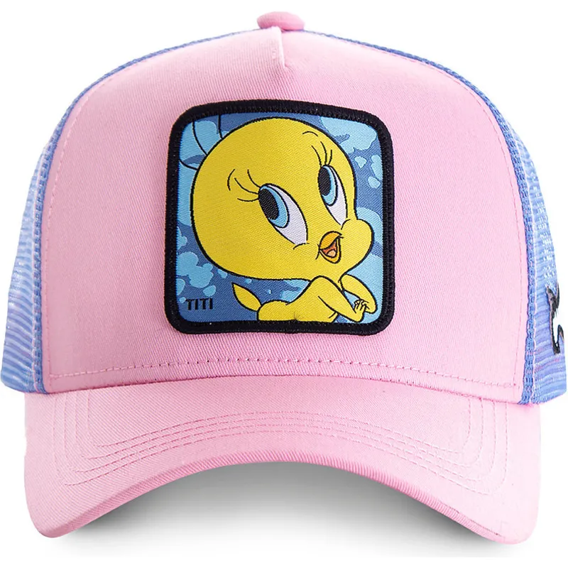 czapki-curva-roz-snapback-tweety-looney-tunes-capslab