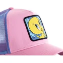 czapki-curva-roz-snapback-tweety-looney-tunes-capslab
