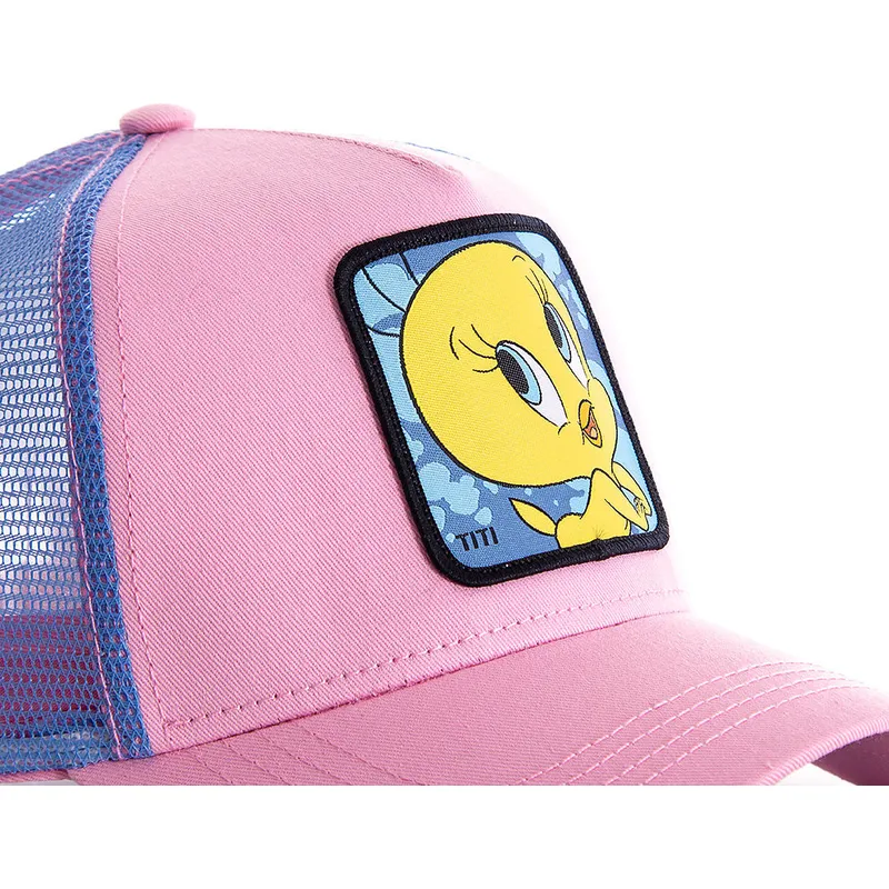 czapki-curva-roz-snapback-tweety-looney-tunes-capslab