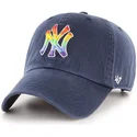 czapka-z-zakrzywionym-daszkiem-granatowa-regulowana-new-york-yankees-mlb-clean-up-pride-marki-47-brand