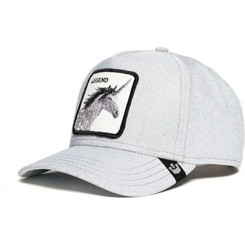 snapback-z-zakrzywionym-daszkiem-szary-z-brokatem-jednorozec-believer-od-goorin-bros