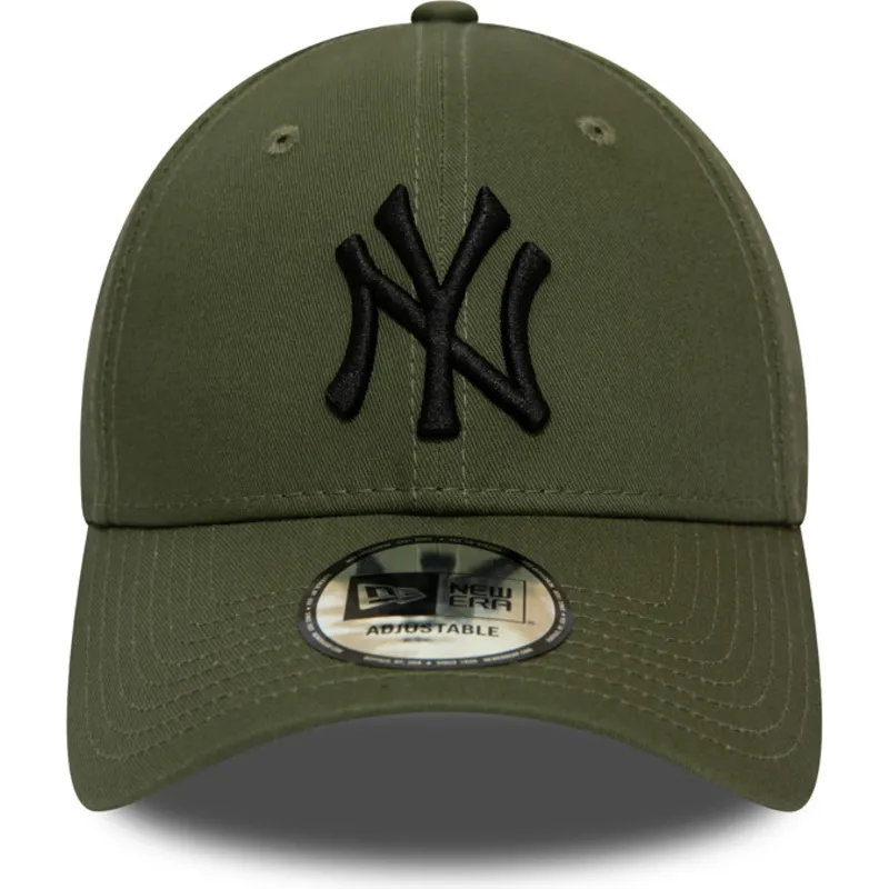 czapki-curva-zielony-tasma-regulowana-negro-9forty-league-essential-new-york-yankees-mlb-new-era