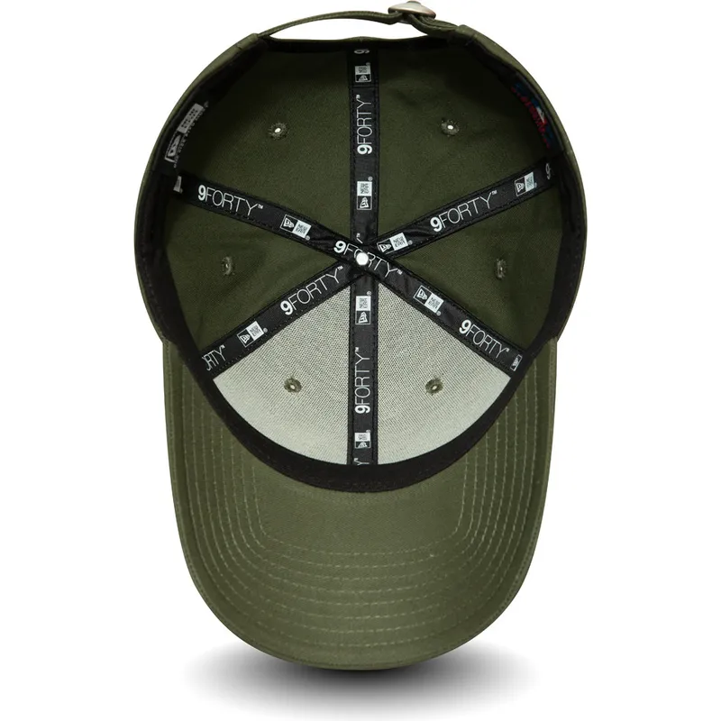 czapki-curva-zielony-tasma-regulowana-negro-9forty-league-essential-new-york-yankees-mlb-new-era