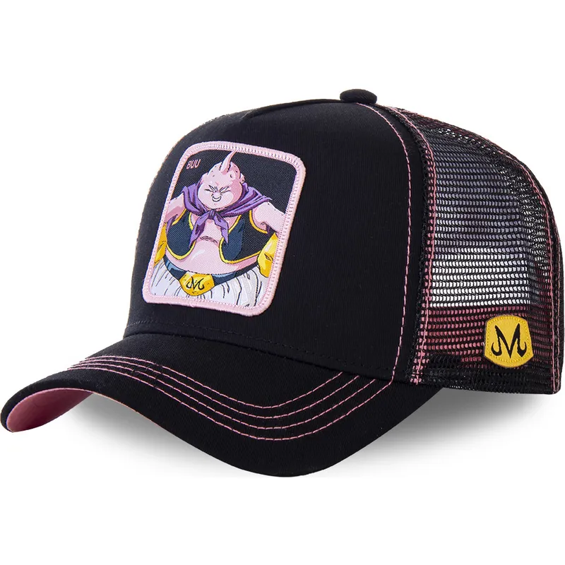 czarna-i-rozowa-czapka-truckerka-buu-big3-dragon-ball-od-capslab