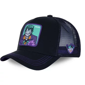 Czapka trucker czarna i purpurowa Joker JKR2 DC Comics Capslab