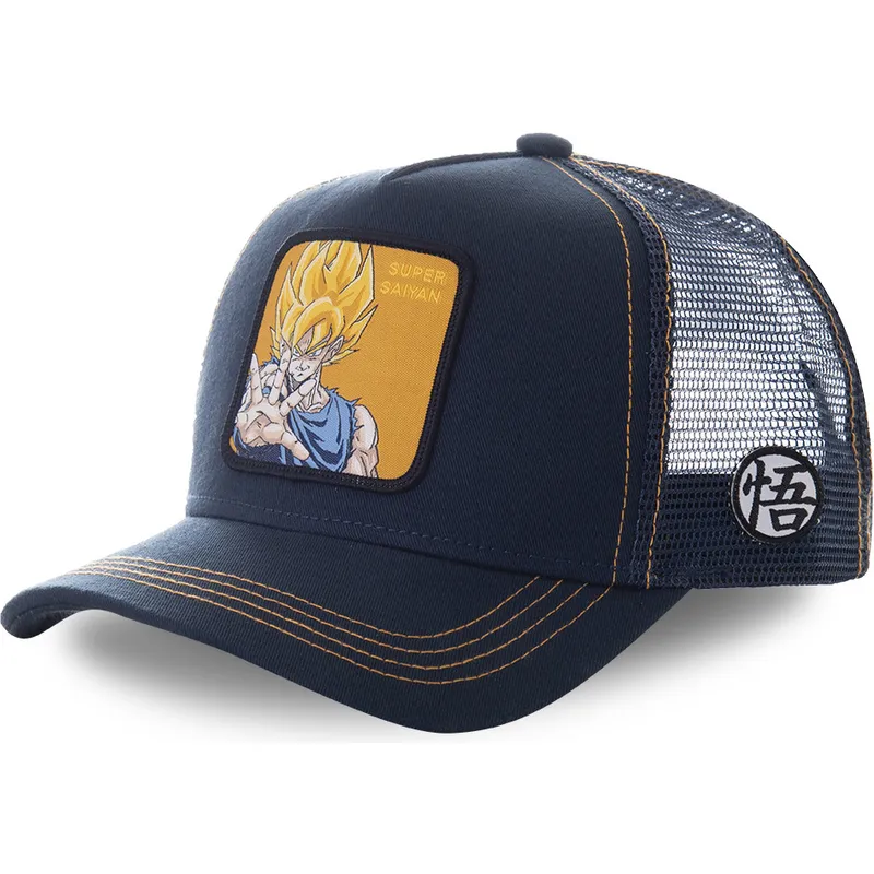 czapki-curva-granatowy-snapback-son-goku-dragon-ball-capslab