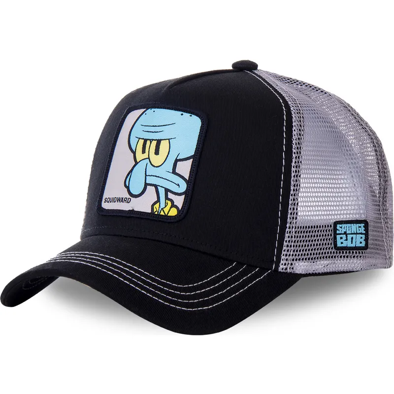 czapki-curva-czarny-snapback-skalmar-czulki-spongebob-capslab czapki-curva-czarny-snapback-skalmar-czulki-spongebob-capslab