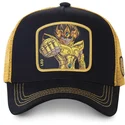 czapka-trucker-czarna-i-zlota-leo-saileo-saint-seiya-rycerze-zodiaku-capslab