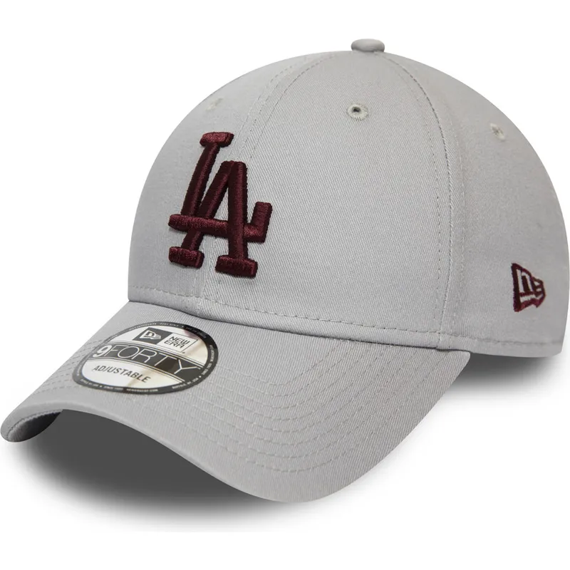 szara-zakrzywiona-czapka-z-regulacja-i-bordowym-logo-9forty-essential-los-angeles-dodgers-mlb-marki-new-era